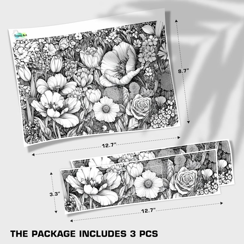 TracyArt Laptop Skin Decal HP 14" - Black White Botanical, Laptop Cover Sticker, No Cutting Required, No Bubble, Waterproof, Scratch Resistant - Including Wide Screen and Wrist Pad - Image 2